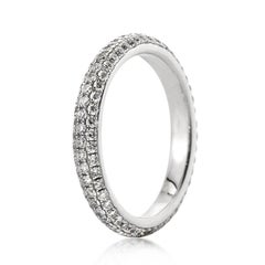 1.07ct Round Brilliant Cut Diamond Eternity Band Micropave Setting (bracelet d'éternité en diamant rond taillé en brillant)