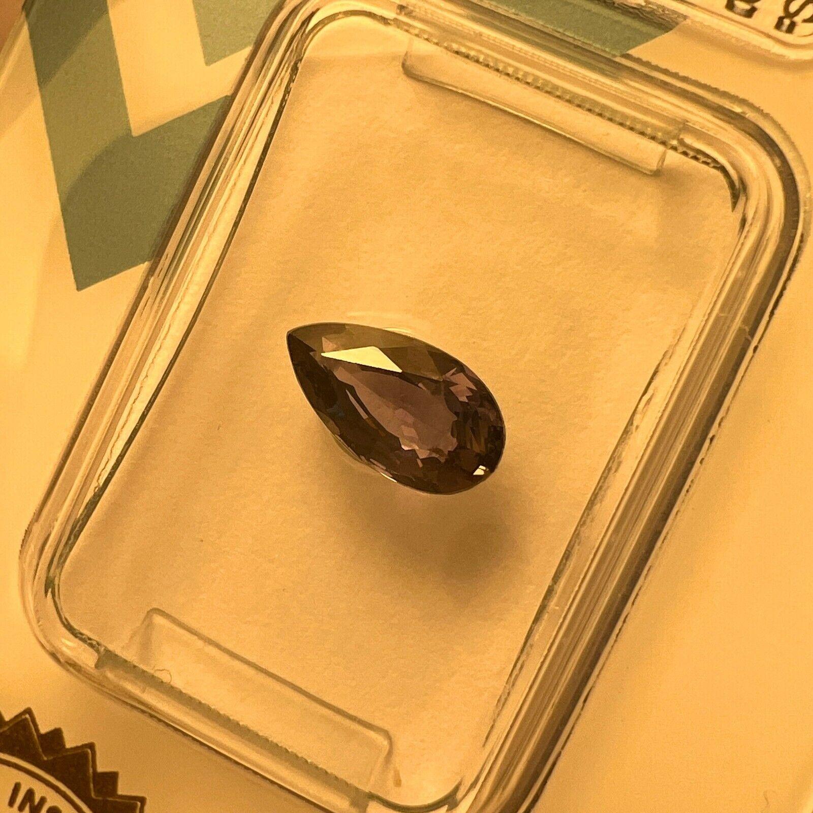 Saphir naturel non chauffé de 1,07 carat, certifié IGI, taille goutte d'eau en forme de poire en vente 1