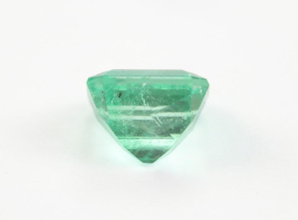 1,08 Karat 6x6 Asscher-Schliff kolumbianischen Smaragd - Unset Mai Birthstone für benutzerdefinierte im Zustand „Neu“ im Angebot in Jupiter, FL