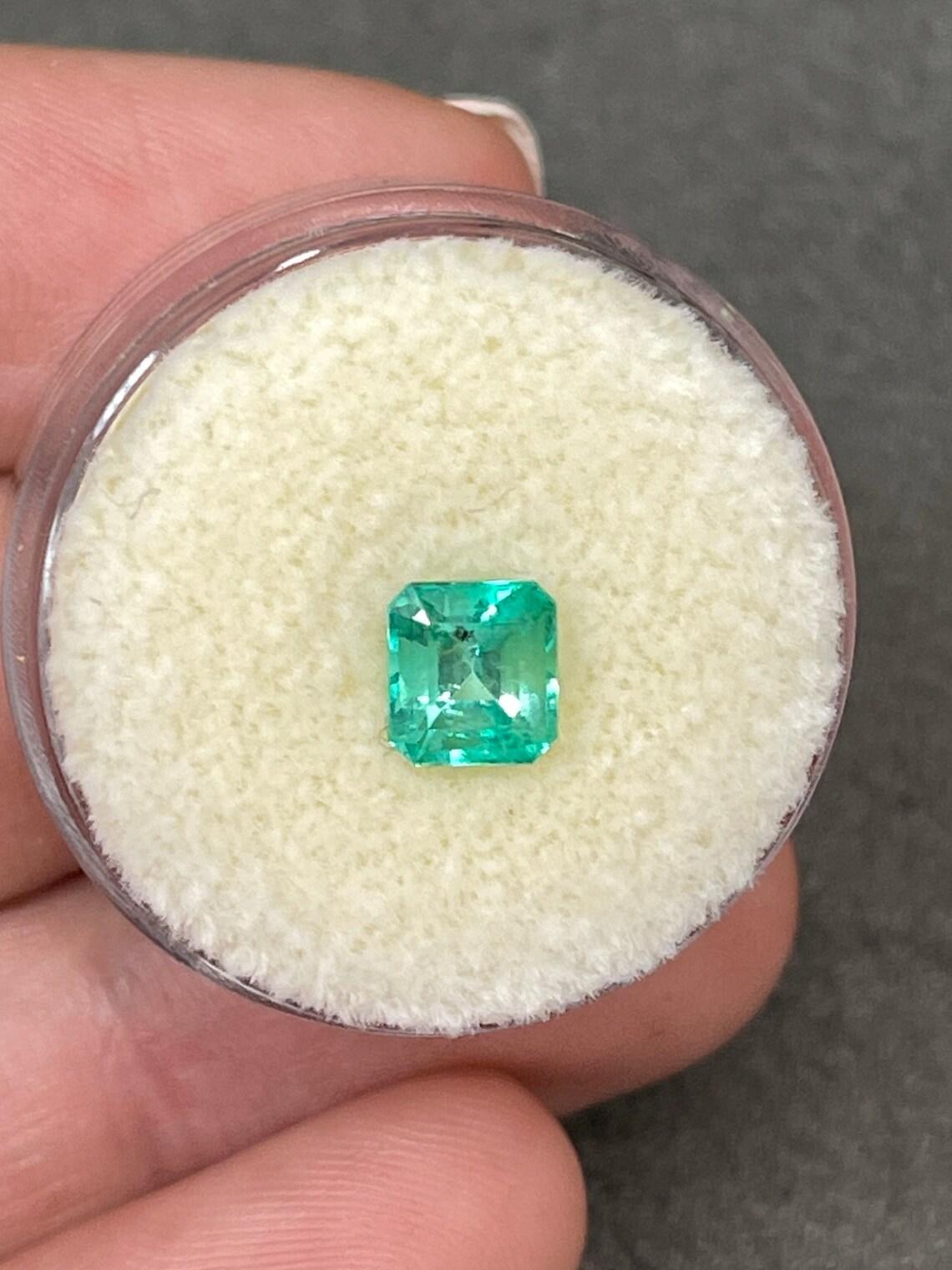 1,08 Karat 6x6 Asscher-Schliff kolumbianischen Smaragd - Unset Mai Birthstone für benutzerdefinierte Damen im Angebot