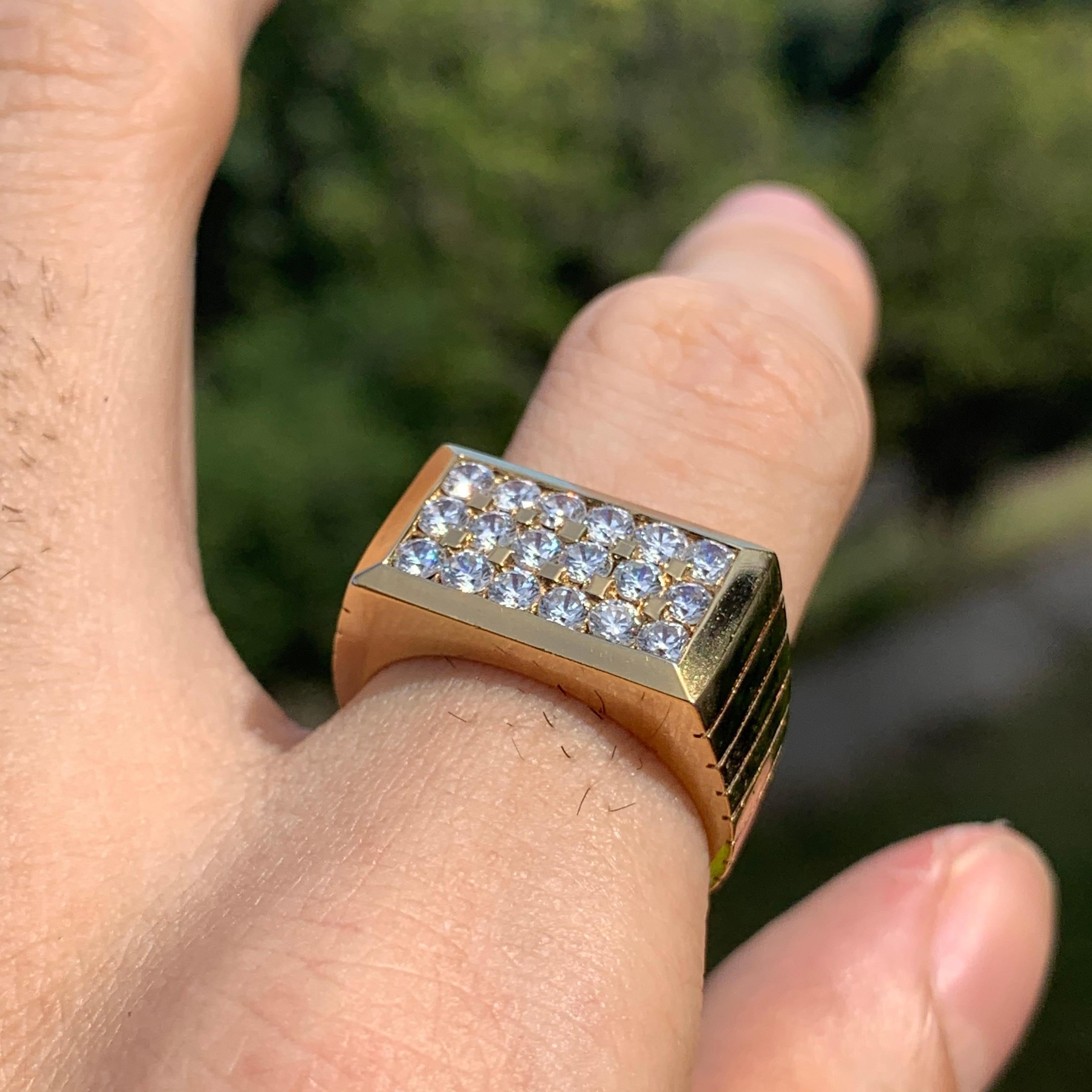 All Of Our Pieces Are 100% Made In Los Angeles, California.

Want This Beautiful Diamond and Gold Ring But Want To Save Money? We Can Make You This Real Gold and CZ ,  Your Cost is only $2300

If Item Is Already Sold It Will Be Customer Made To