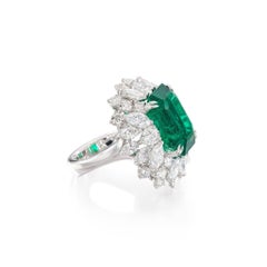 10.8 Carat Emerald-cut Statement 14K White Gold Collector’s Grade Grandeur
