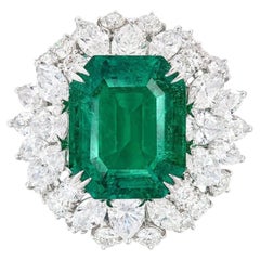 10.8 Carat Emerald-cut Statement 14K White Gold Collector’s Grade Grandeur