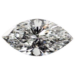 Diamant taille brillant marquise non serti de 1,08 carat F / VS2 certifié GIA