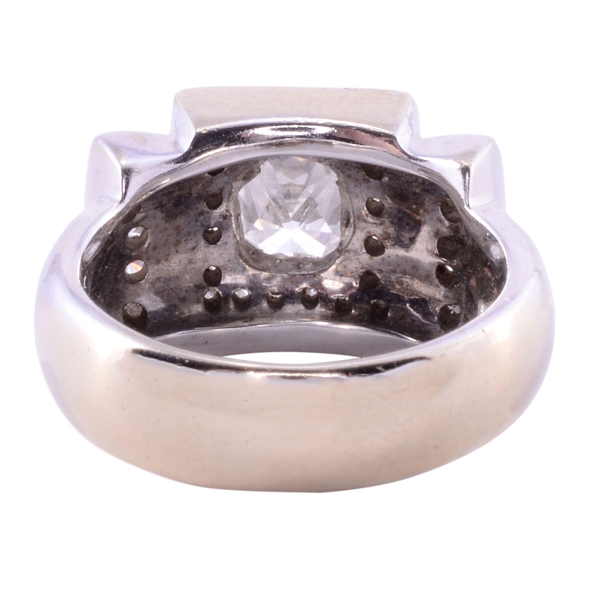 1.2 carat radiant cut diamond ring