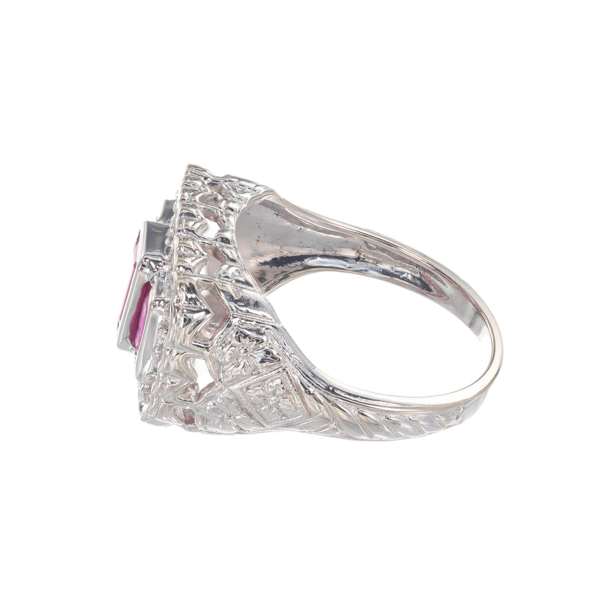 ruby diamond cocktail ring