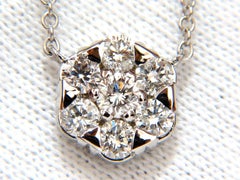 Collier « Cluster » à sept diamants de 1,08 carat, H/VS, 14 carats*