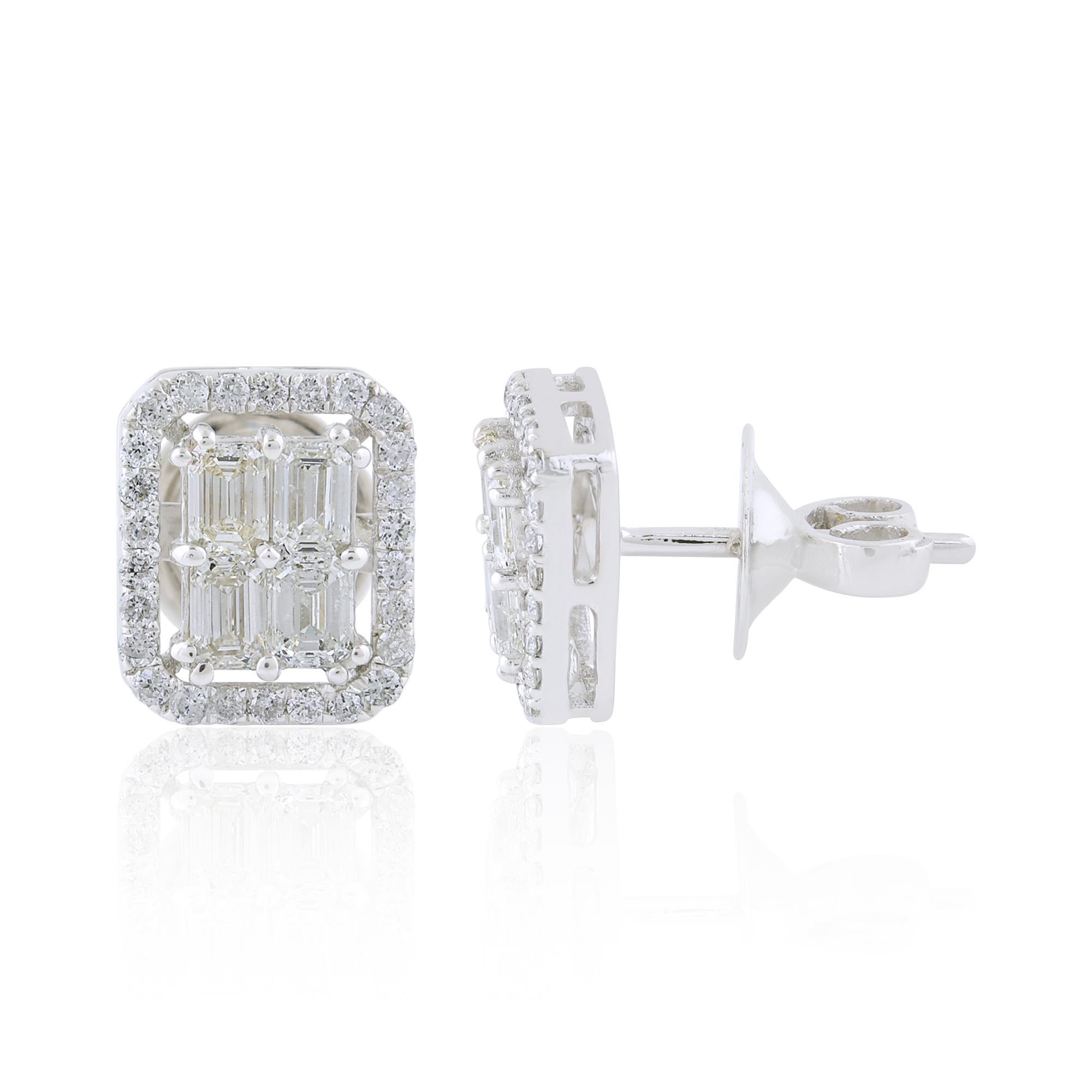 Item Code :- SEE-11961A
Gross Weight :- 3.14 gm
18k White Gold Weight :- 2.92 gm
Diamond Weight :- 1.08 Carat ( AVERAGE DIAMOND CLARITY SI1-SI2 & COLOR H-I )
Earrings Size :- 10x9 mm approx.
✦ Sizing
.....................
We can adjust most items to