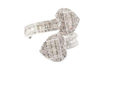 1.08 Carats Baguette Diamond White Gold 14k Ring
