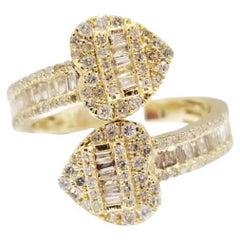 1.08 Carats Baguette Diamond Yellow Gold 14k Ring 1.08 Carats Baguette Diamond Yellow Gold 14k Ring