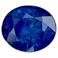1.08 Carats Blue Sapphire Stone Oval Cut Sri Lankan Gemstone
