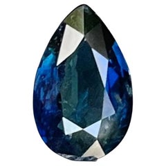 1.08 carats Blue Sapphire Stone Pear Cut Natural Gemstone from Madagascar