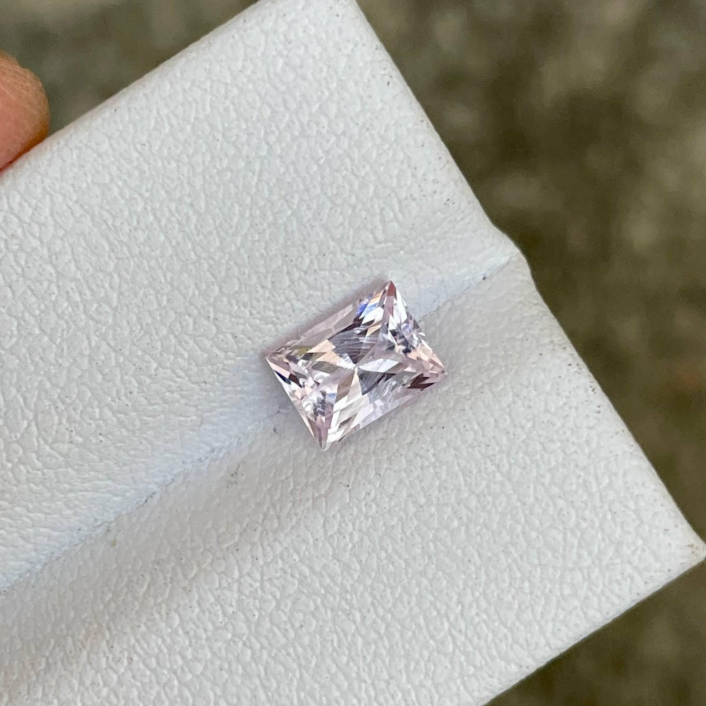 Weight 1.08 carats 
Dimensions 6.8x5.1x4.2 mm
Treatment none 
Origin Africa 
Clarity VVS 
Shape rectangular 
Cut baguette 



This stunning 1.08 carat natural Pink Morganite gemstone, sourced from Africa, showcases a beautifully executed baguette