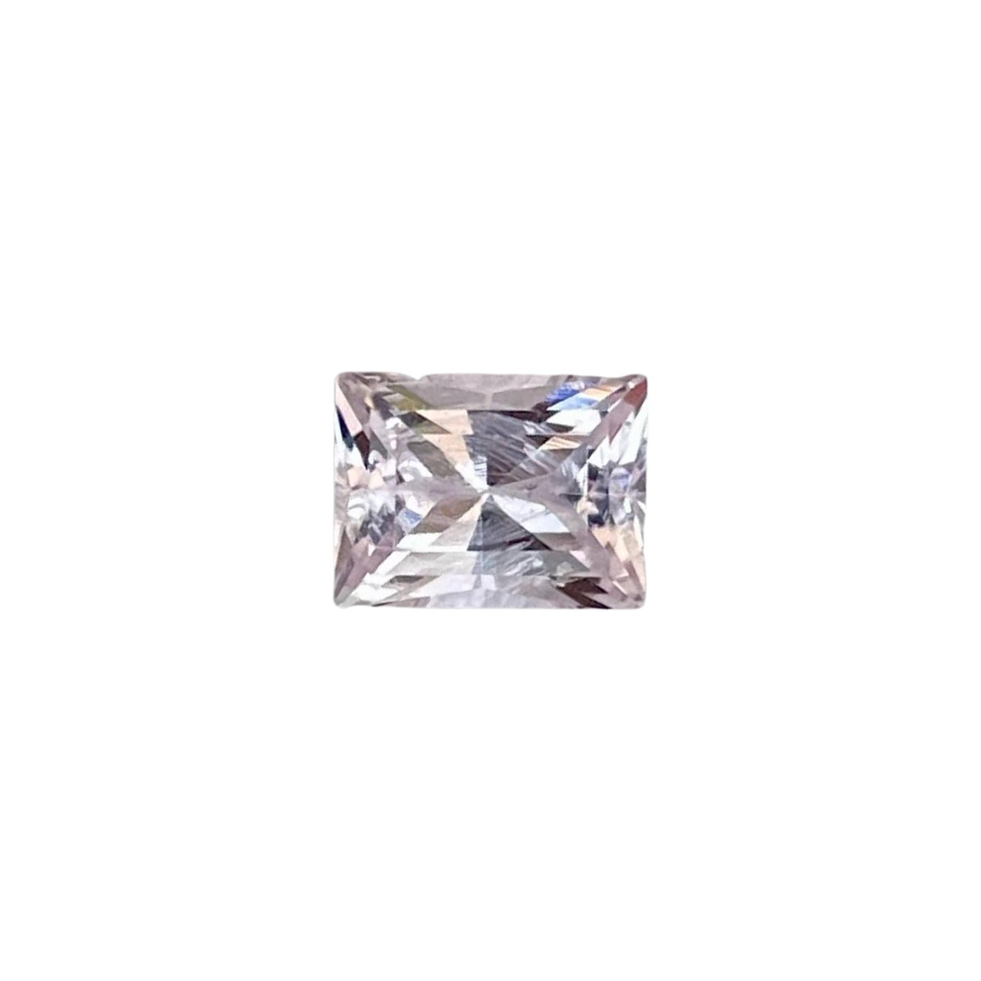 1.08 carats Pink Morganite Stone Baguette Cut Natural African Gemstone For Sale 4