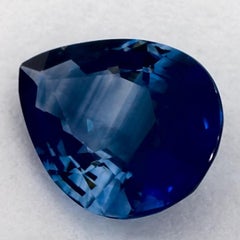 1.08 Ct Blue Sapphire Pear Loose Gemstone