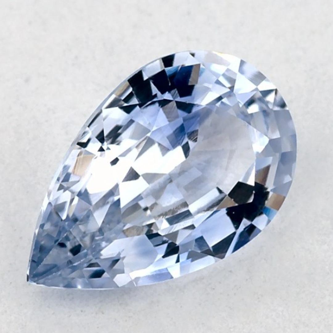 Taille poire 1.08 Ct Blue Sapphire Pear Loose Gemstone (pierre précieuse en vrac) en vente