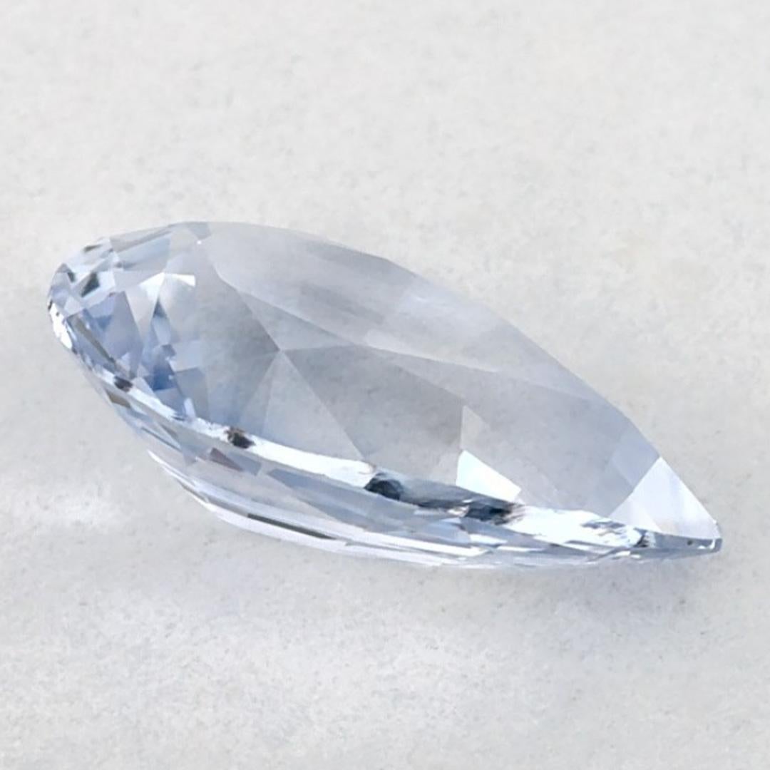 1.08 Ct Blue Sapphire Pear Loose Gemstone (pierre précieuse en vrac) en vente 1