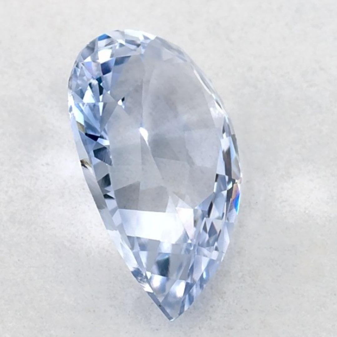 1.08 Ct Blue Sapphire Pear Loose Gemstone (pierre précieuse en vrac) en vente 2