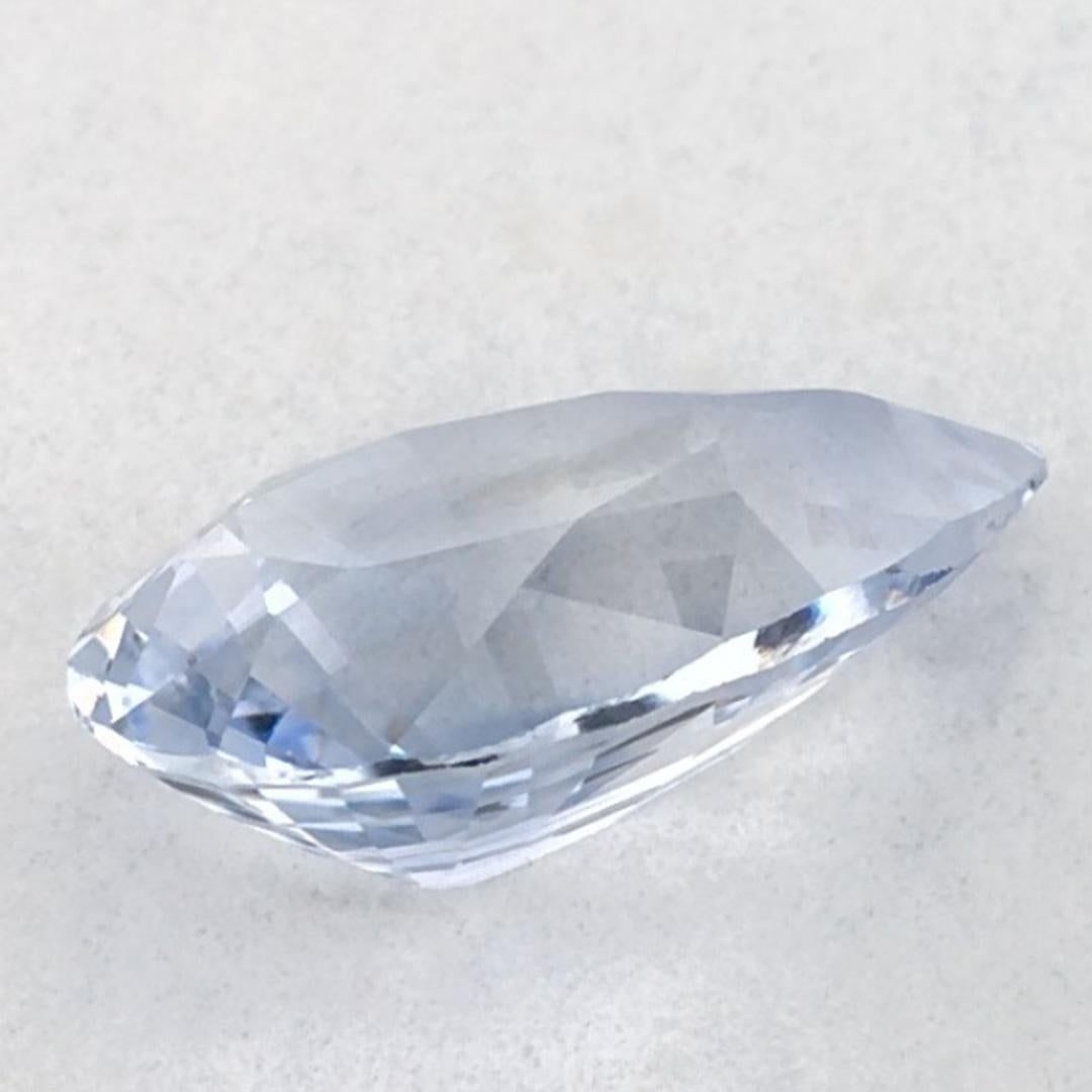 1.08 Ct Blue Sapphire Pear Loose Gemstone (pierre précieuse en vrac) en vente 3