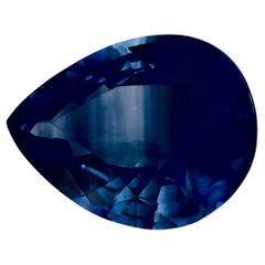 1.08 carati di zaffiro blu a forma di pera sciolto