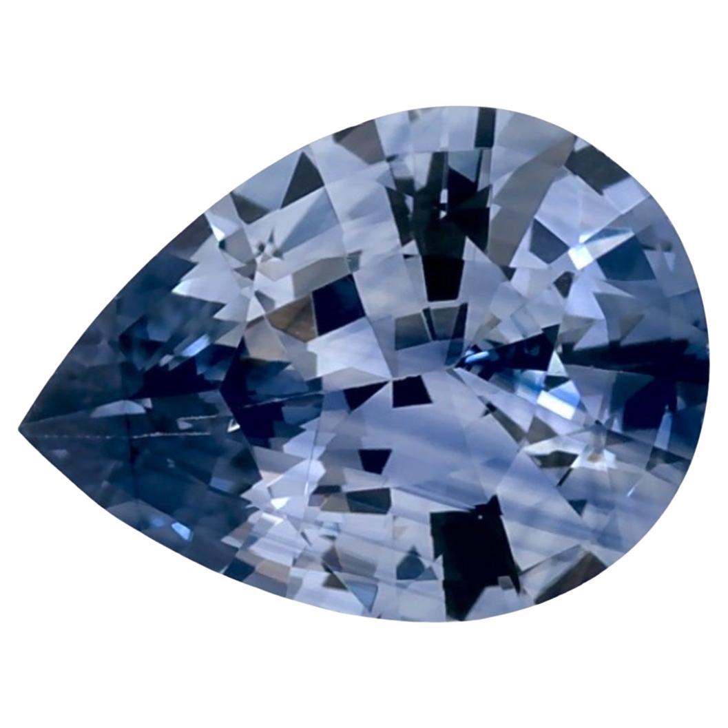 1.08 Ct Blue Sapphire Pear Loose Gemstone For Sale