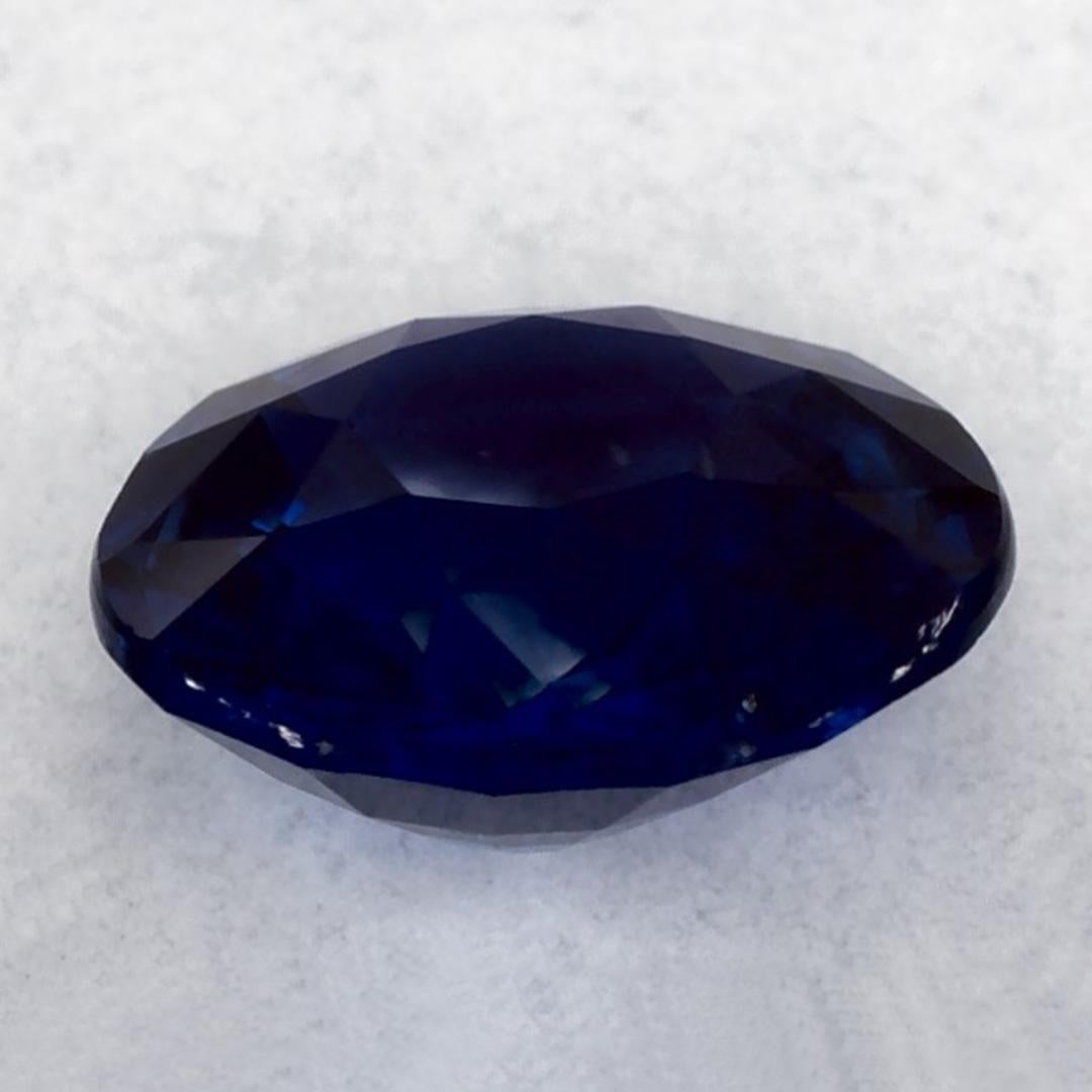 1.08 carati di zaffiro blu rotondo sfuso In condizioni Nuovo in vendita a Fort Lee, NJ