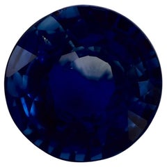 1.08 Ct Blue Sapphire Round Loose Gemstone