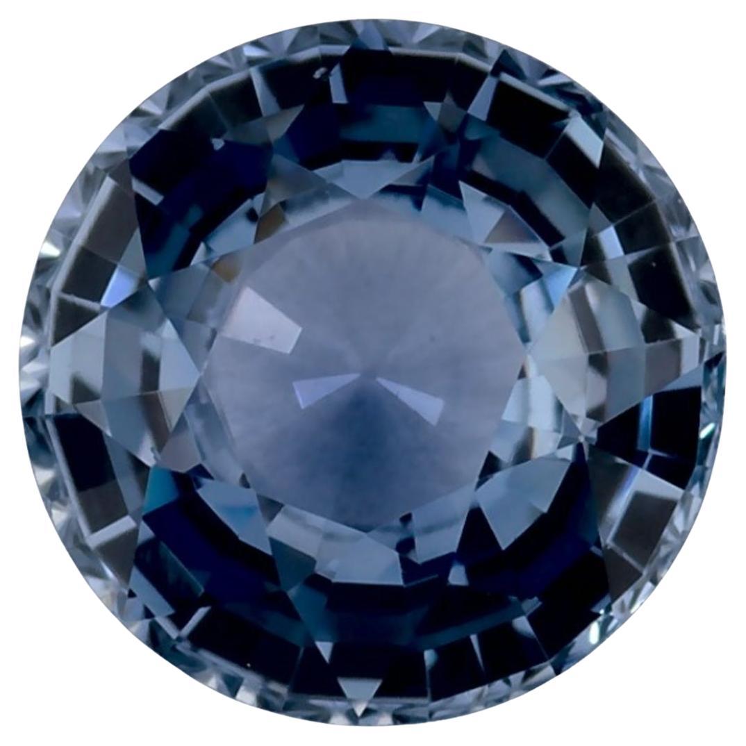 1.08 Ct Blue Sapphire Round Loose Gemstone