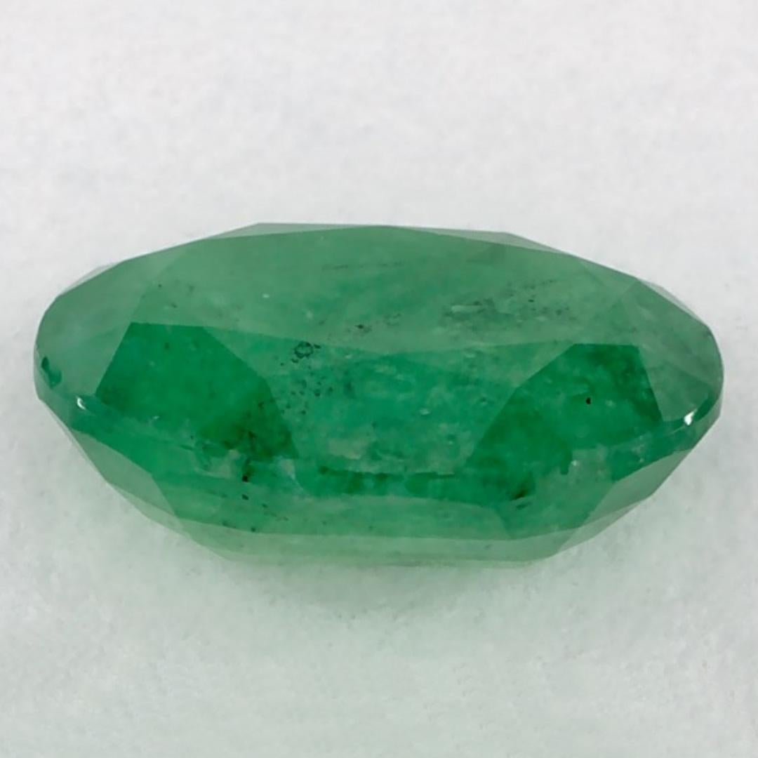 1.08 Karat Smaragd Oval Loser Edelstein im Zustand „Neu“ im Angebot in Fort Lee, NJ