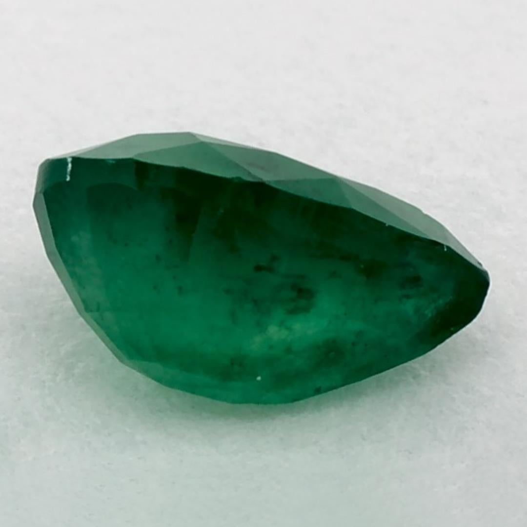 1.08 Ct Emerald Pear Loose Gemstone In New Condition In Fort Lee, NJ