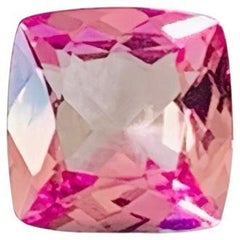 1.08 Ct GIA Certificate Natural Pink Tanzanite Unheated Zoisite Cushion shape
