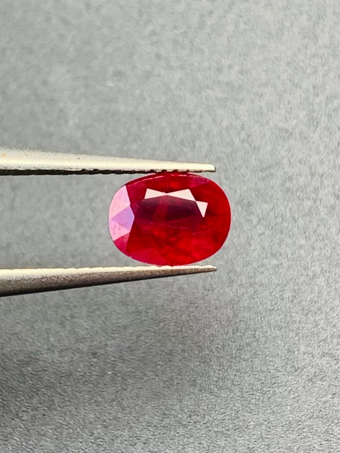 1,08 Ct GIA Certified Unheated Ruby Burma Pigeon Blood Farbe Auge sauber Edelstein im Angebot 1
