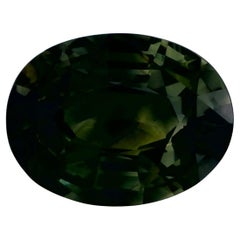 1.08 Ct Green Sapphire Oval Loose Gemstone