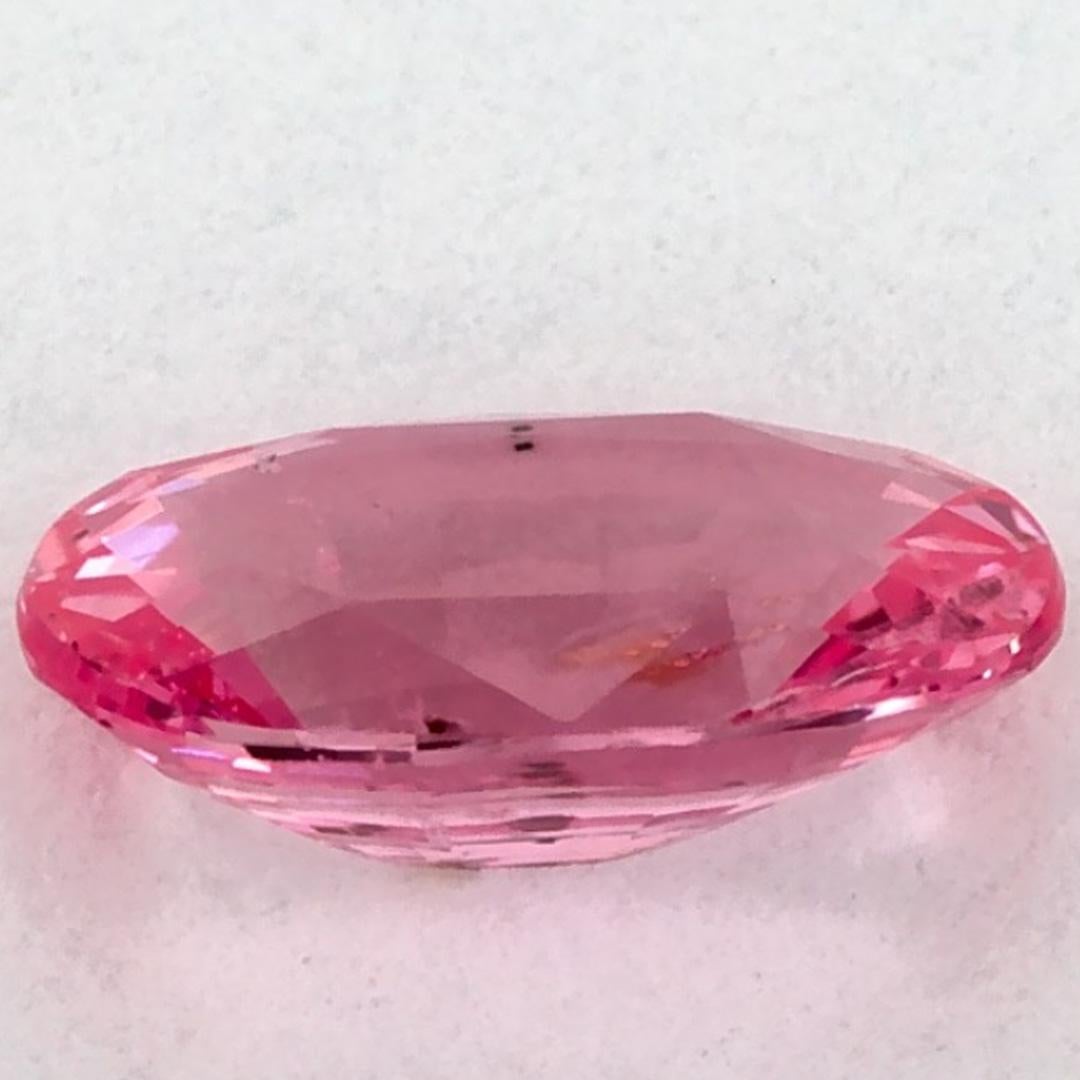 1.08 carati di zaffiro rosa ovale sfuso In condizioni Nuovo in vendita a Fort Lee, NJ