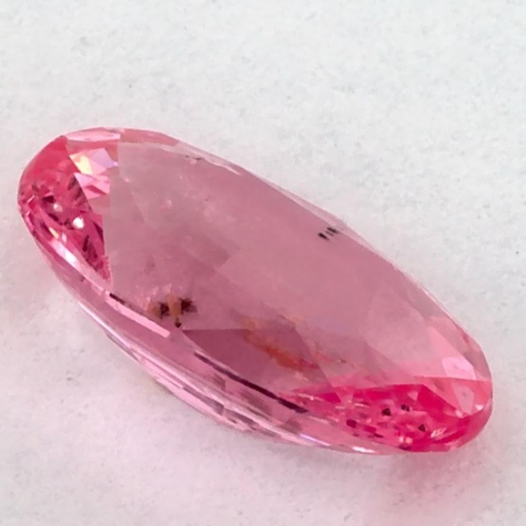 1.08 carati di zaffiro rosa ovale sfuso in vendita 1