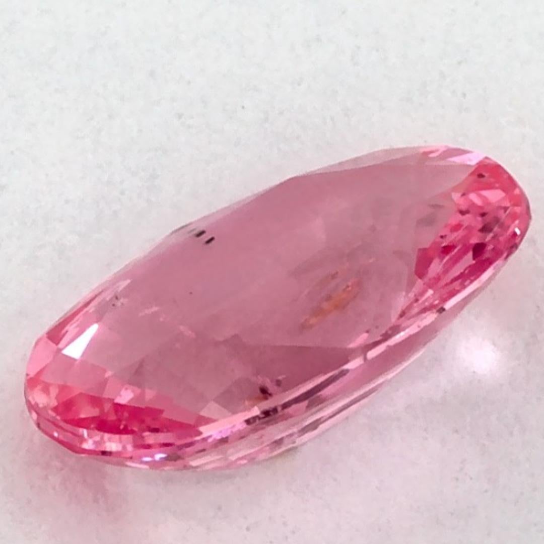 1.08 carati di zaffiro rosa ovale sfuso in vendita 3