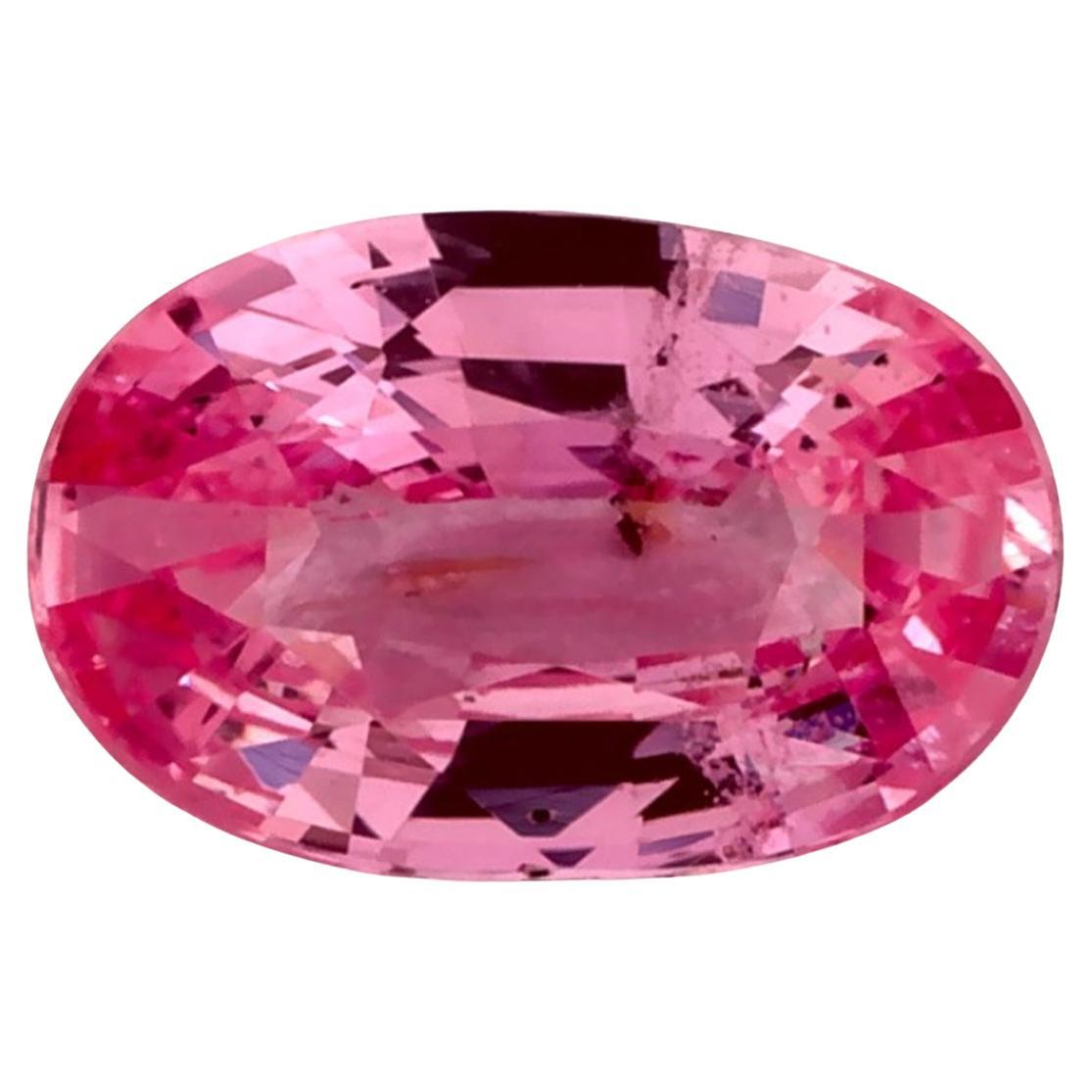 1.08 carati di zaffiro rosa ovale sfuso