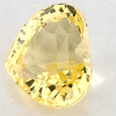 1.08 Ct Yellow Sapphire Heart Loose Gemstone