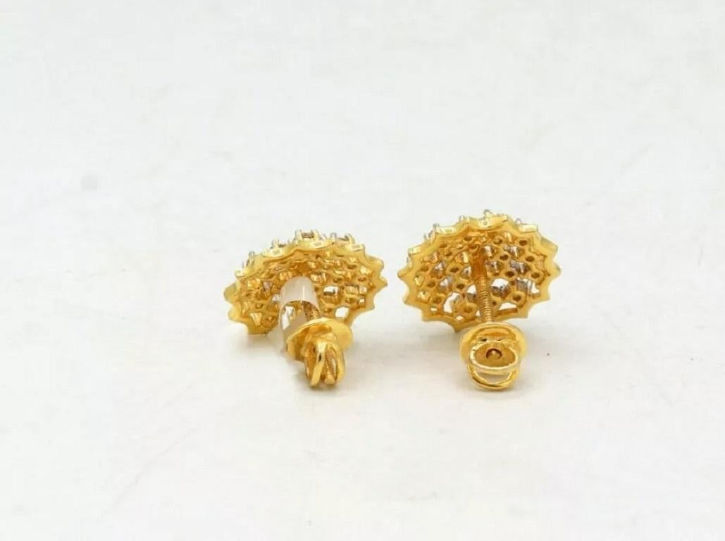 1.08 Ctw Diamond Studs Earrings Bridal Earring Wedding Gift 14k Solid Gold Studs
Light weight can be worn everyday

Additional information:
Condition: New without tags: A brand-new, unused, and unworn item (including handmade items) that is not in