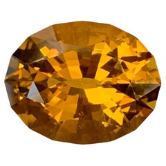 10.80 Carat Natural Loose Brownish Color Citrine Oval Cut Brazilian Gemstone