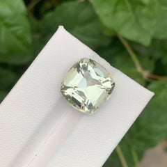 10.80 Karat natürlicher loser Heliodor Cushion Shape Edelstein