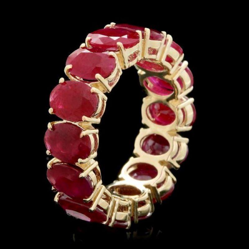 10.bague en or jaune massif 14K, rubis rouge naturel 80 carats

Poids du rubis ovale naturel : Environ 10,80 carats 

Mesures du rubis : Environ 6 x 4 mm

Traitement du rubis : Remplissage des fractures

Taille de la bague : 7 (possibilité de
