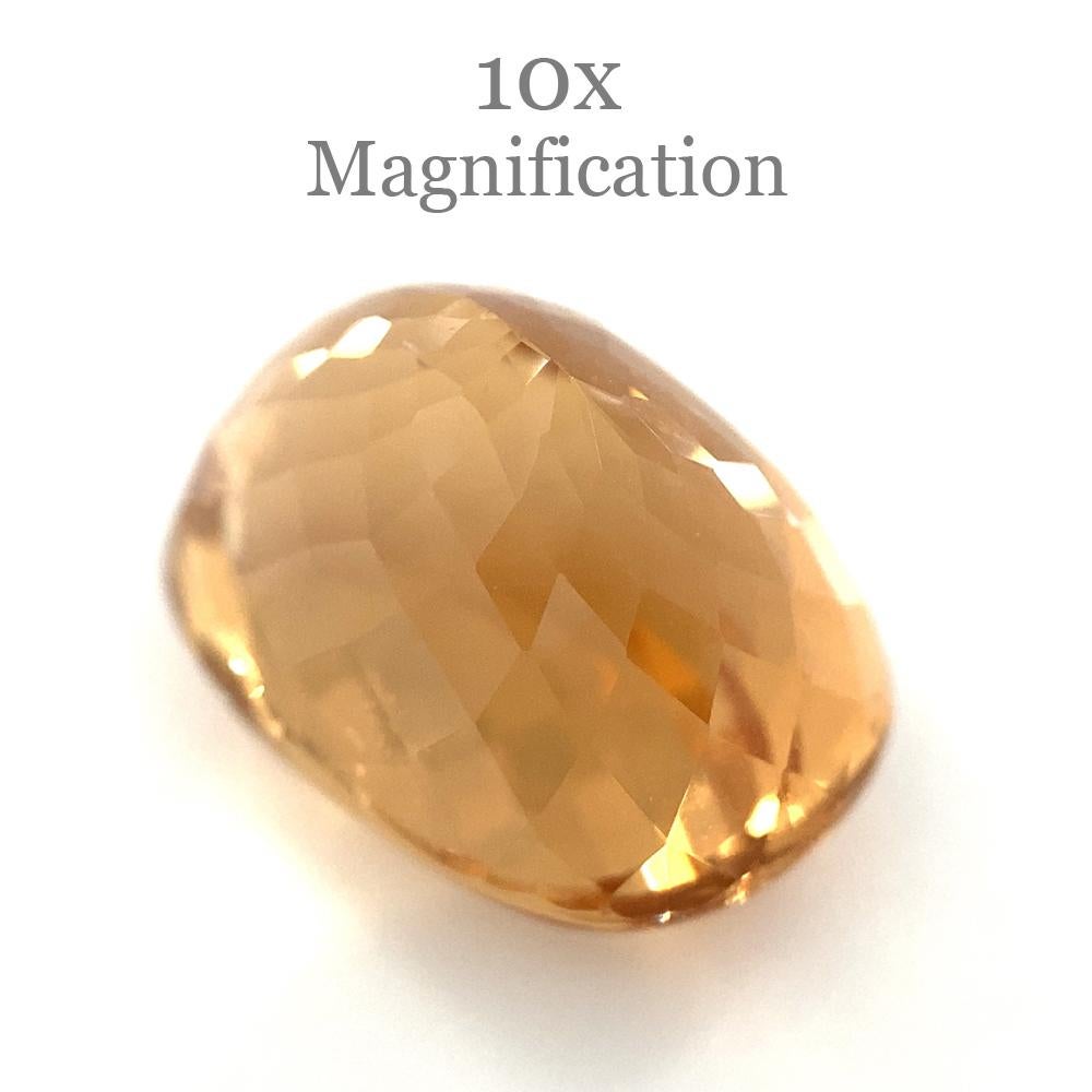 Description:

 

Gem Type: Heliodor / Golden Beryl
Number of Stones: 1
Weight: 10.8 cts
Measurements: 15.25x10.90x9.90 mm
Shape: Cushion
Cutting Style Crown: Modified Brilliant Cut
Cutting Style Pavilion: Mixed Cut
Transparency: Transparent
Clarity: