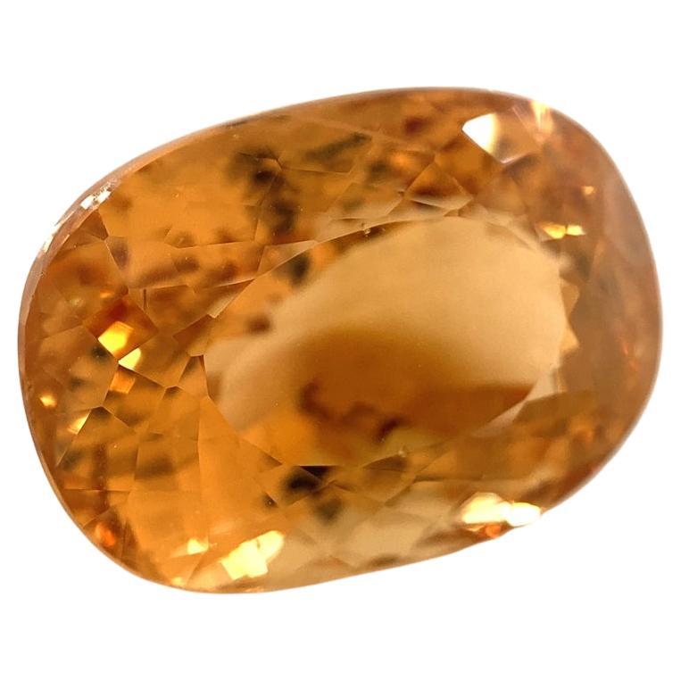Heliodor coussin 10,80 carats / béryl doré