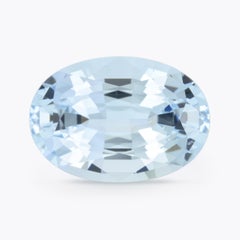 10.81 Carat Oval Aquamarine Loose Gemstone – Fine Luxury for Custom Jewelry