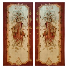 Antique 1081 -  Pair of Hand-Woven Aubusson Wall Doors, Mid-19th Century French