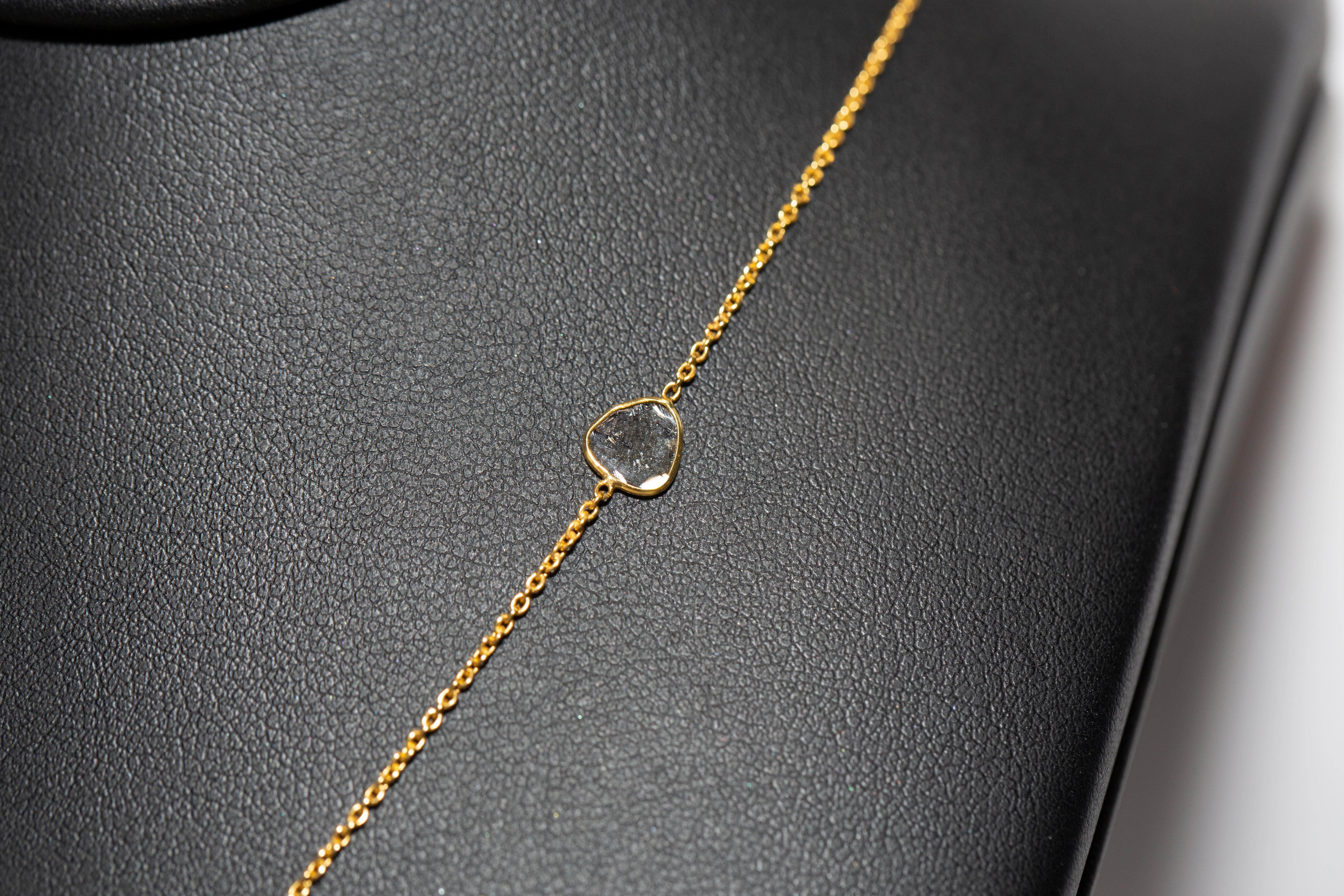 10.82 Carat Rose Cut Blue Sapphire Diamond 18 KT Yellow Gold Pendant Necklace For Sale 7