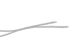 10.83 Carat Natural Diamond Lariat Necklace in White Gold