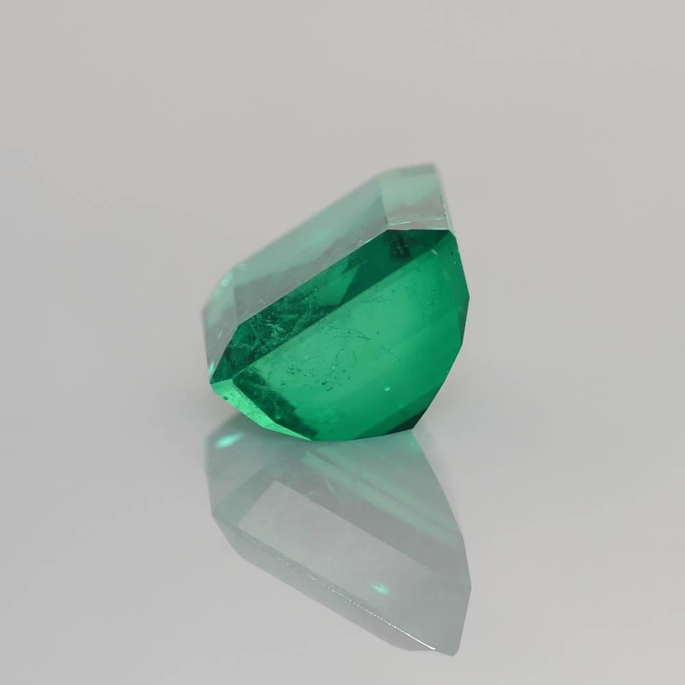 10.83 Emerald with GIA & AGL with Diamond Mount containing  5