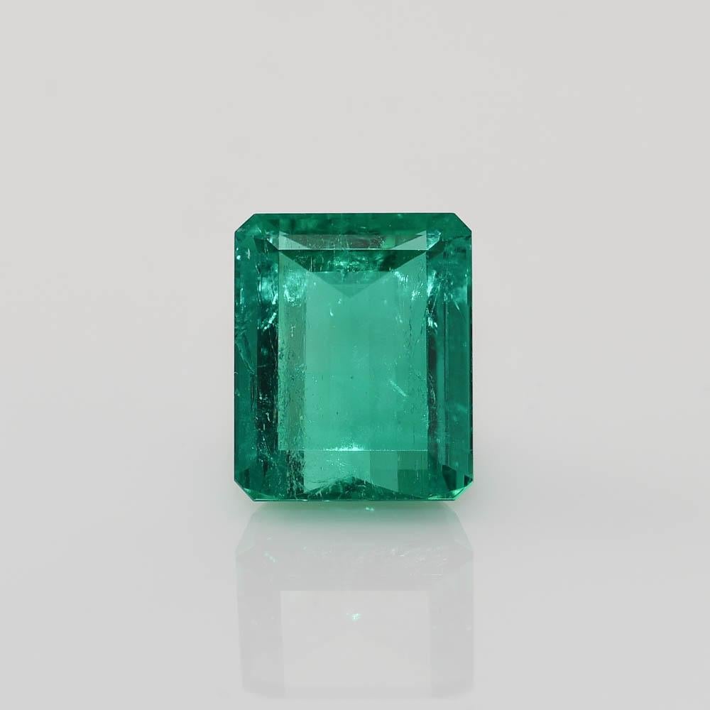 10.83 Emerald with GIA & AGL with Diamond Mount containing  2